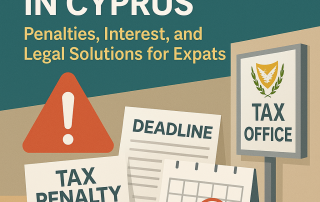 Cyprus tax penalties for expats, Cyprus tax filing penalties, late tax return Cyprus, Interest for File Tax Returns in Cyprus, late tax return Cyprus fine
