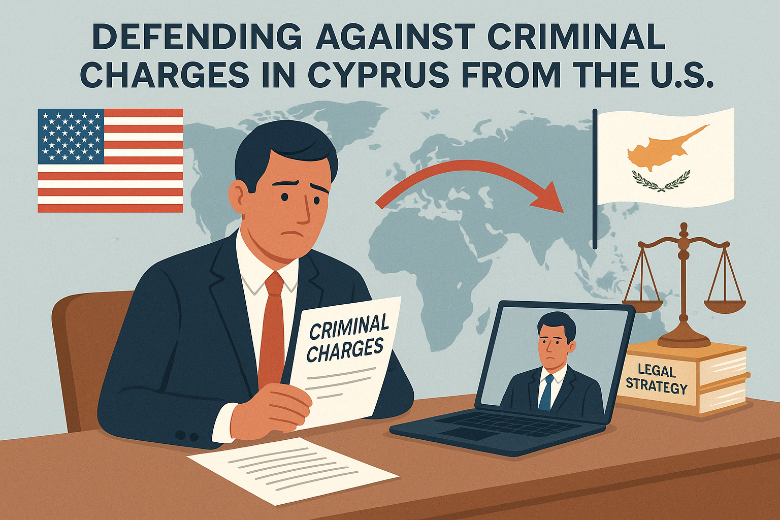 Defend Against Criminal Charges in Cyprus, Criminal Lawyer in Cyprus, Cyprus criminal lawyer for expats, Arrest warrant Cyprus in the U.S, Cypriots in America legal help, Hire a criminal lawyer in Cyprus